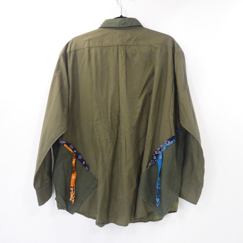 【中古】HURRAY HURRAY | フレイフレイ 長袖シャツ カーキ サイズ:不明