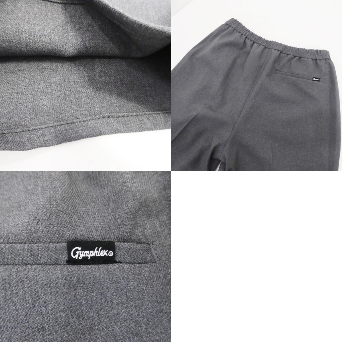 GYMPHLEX | Gymphlex Polyester Flannel Easy Straight Pants GY-E0225 Gray Size: M