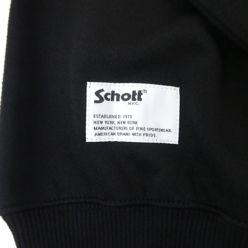 【中古】schott | ショット TAPING JERSEY CREW SWEAT スウェット 782-3232008 ブラック サイズ:M
