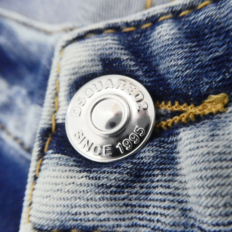 【中古】DSQUARED2 | ディースクエアード JENNIFER CROPPED JEAN デニムパンツ S75LB0645 ブルー サイズ:36