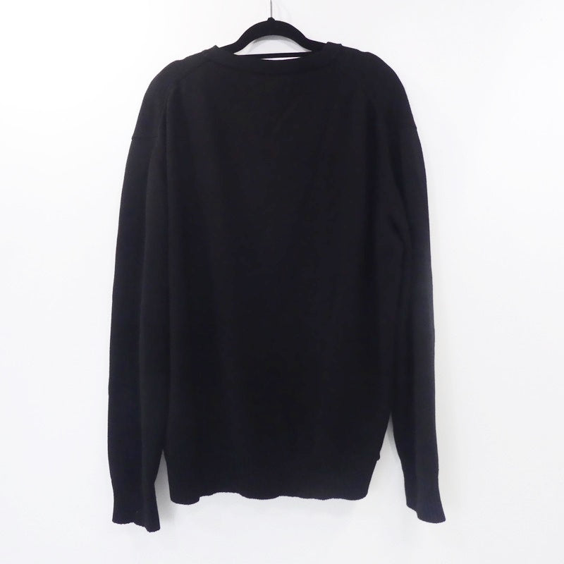 【中古】1017 ALYX 9SM | テンセブンティーナリクスナインエスエム SPRAY PAINT-INTARSIA COTTON-JERSEY SWEATER セーター AAMKN0122YA03 ブラック サイズ:M