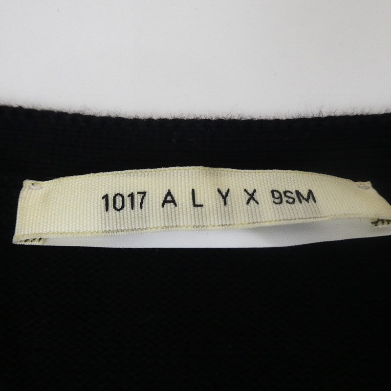 【中古】1017 ALYX 9SM | テンセブンティーナリクスナインエスエム SPRAY PAINT-INTARSIA COTTON-JERSEY SWEATER セーター AAMKN0122YA03 ブラック サイズ:M