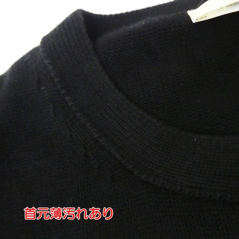 【中古】1017 ALYX 9SM | テンセブンティーナリクスナインエスエム SPRAY PAINT-INTARSIA COTTON-JERSEY SWEATER セーター AAMKN0122YA03 ブラック サイズ:M