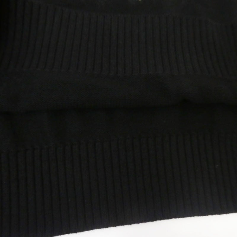 【中古】1017 ALYX 9SM | テンセブンティーナリクスナインエスエム SPRAY PAINT-INTARSIA COTTON-JERSEY SWEATER セーター AAMKN0122YA03 ブラック サイズ:M