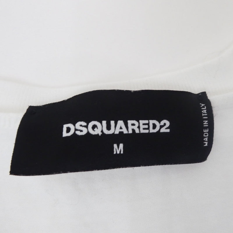 【中古】DSQUARED2 | ディースクエアード 半袖Tシャツ S74GD0664 ホワイト サイズ:M