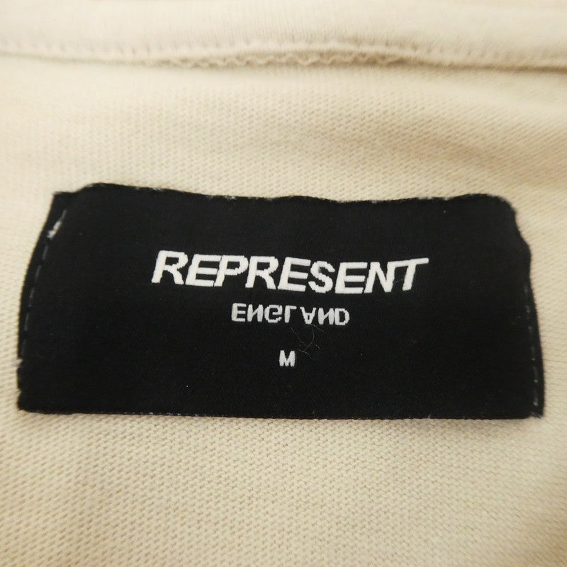 【中古】REPRESENT | リプレゼント REP N RESENT T-SHIRT 半袖Tシャツ ベージュ サイズ:M