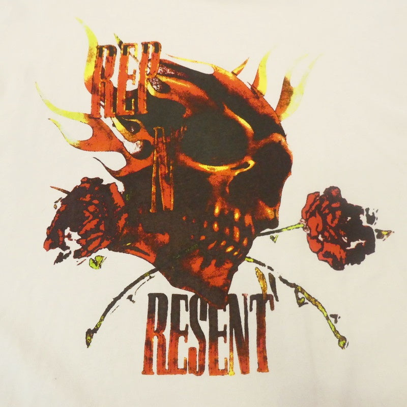 【中古】REPRESENT | リプレゼント REP N RESENT T-SHIRT 半袖Tシャツ ベージュ サイズ:M
