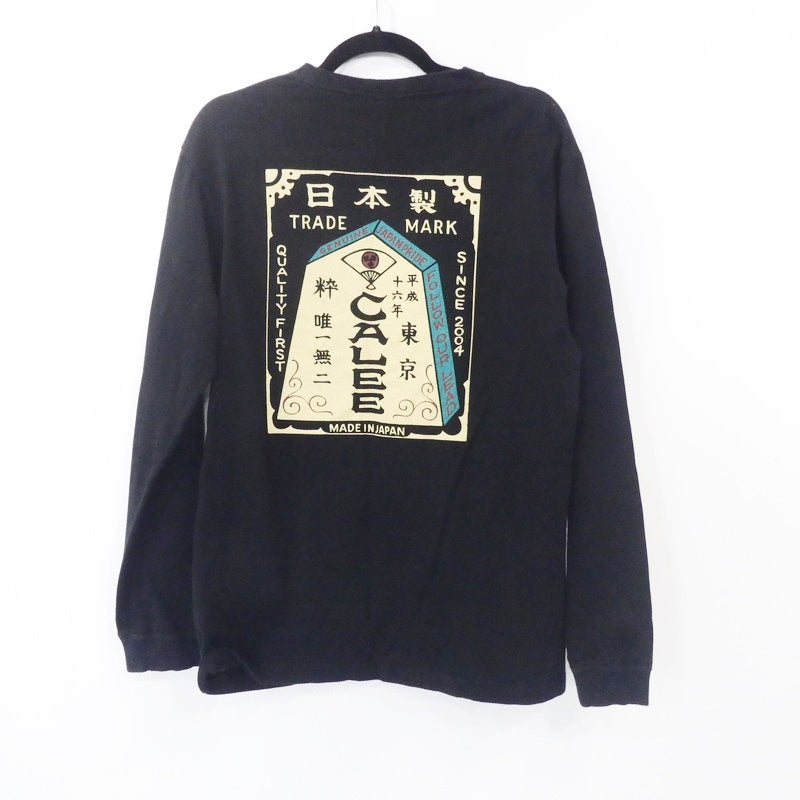 【中古】CALEE | キャリー 長袖Tシャツ ブラック サイズ:L