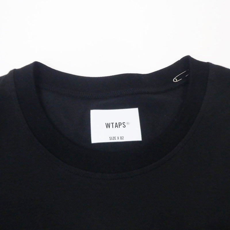【中古】W)TAPS | ダブルタップス QB/LS/RACO.ERA 半袖Tシャツ 241ATDT-CSM18 ブラック サイズ:2