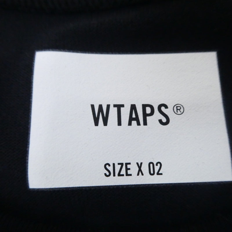 【中古】W)TAPS | ダブルタップス QB/LS/RACO.ERA 半袖Tシャツ 241ATDT-CSM18 ブラック サイズ:2