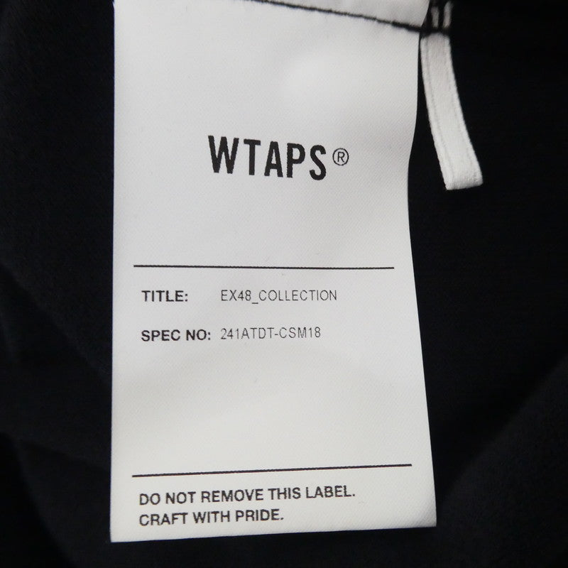 【中古】W)TAPS | ダブルタップス QB/LS/RACO.ERA 半袖Tシャツ 241ATDT-CSM18 ブラック サイズ:2