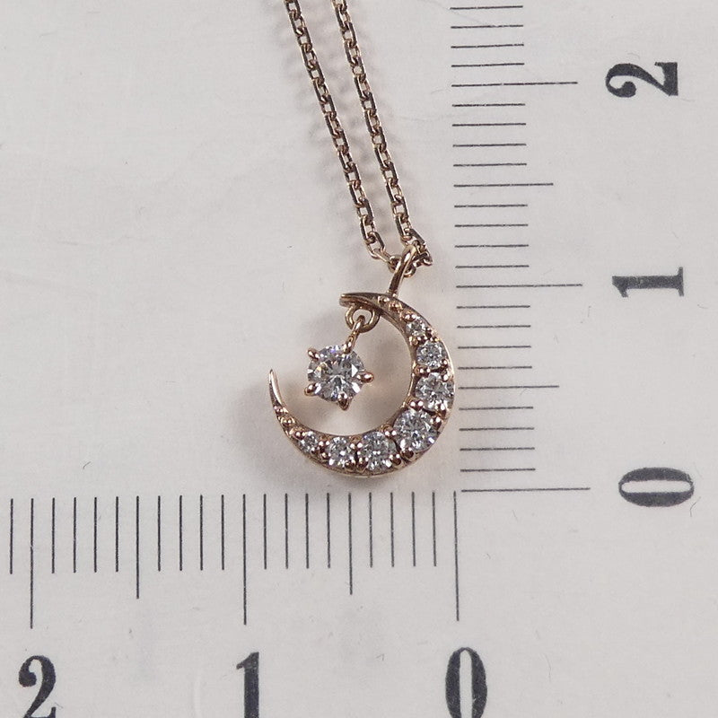 canal4℃ | Canal 4℃ Shimmering Moon Motif Necklace 152034121004