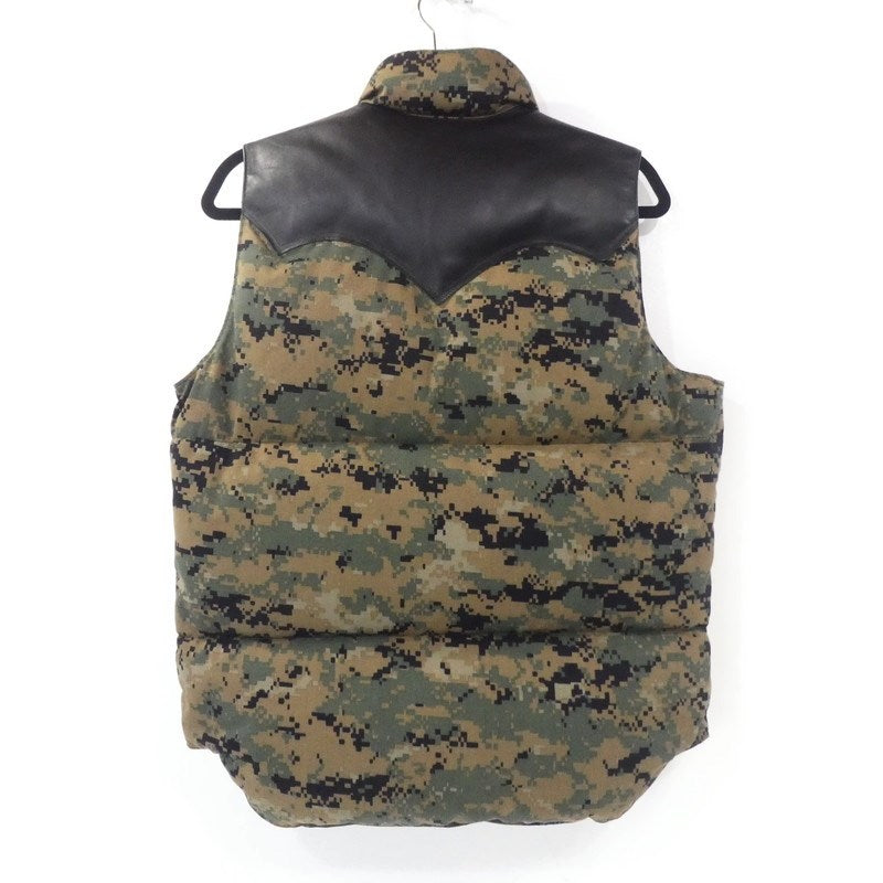 【中古】Rocky Mountain FeatherBed | ロッキーマウンテンフェザーベッド ダウンベスト 450-482-91 カモ サイズ:38