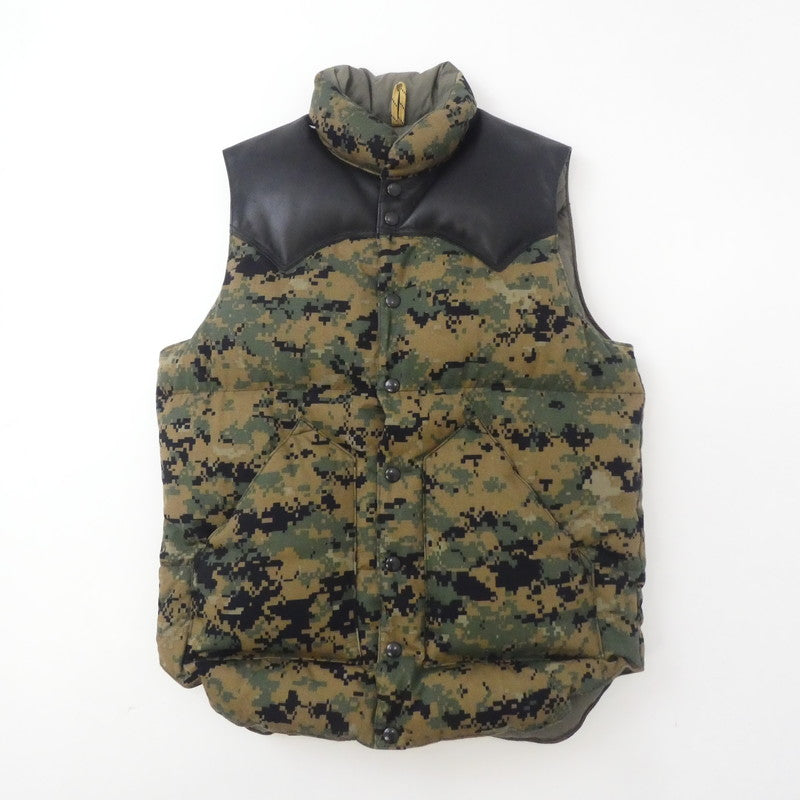 【中古】Rocky Mountain FeatherBed | ロッキーマウンテンフェザーベッド ダウンベスト 450-482-91 カモ サイズ:38