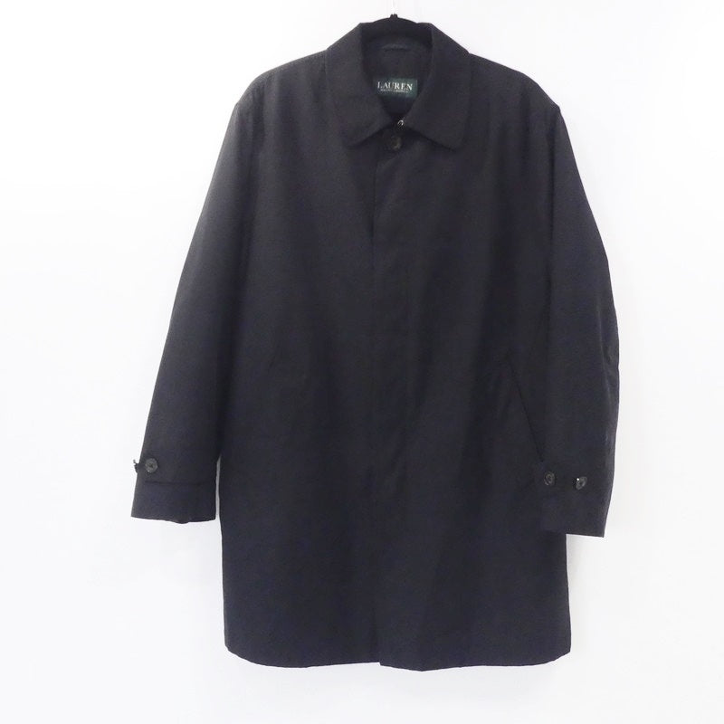 【中古】RALPH LAUREN | ラルフローレン ステンカラーコート ブラック サイズ:38
