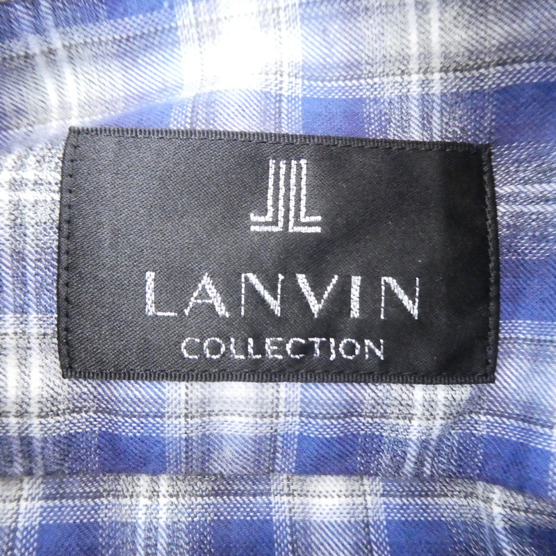 【中古】LANVIN | ランバン 長袖シャツ 208769 ブルー サイズ:52