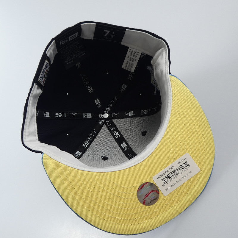 【中古】NEW ERA | ニューエラ Milwaukee Brewers キャップ 70678244 ネイビー