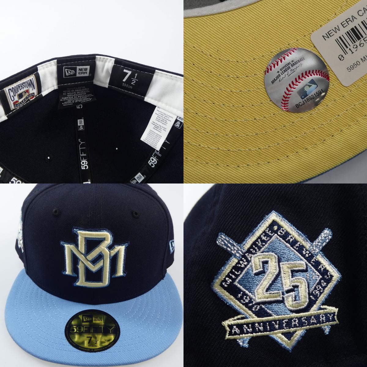 【中古】NEW ERA | ニューエラ Milwaukee Brewers キャップ 70678244 ネイビー