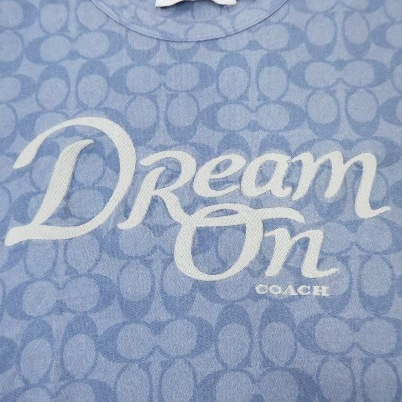 【中古】COACH | コーチ DREAM T-SHIRT 半袖Tシャツ C4970 ライトブルー サイズ:S