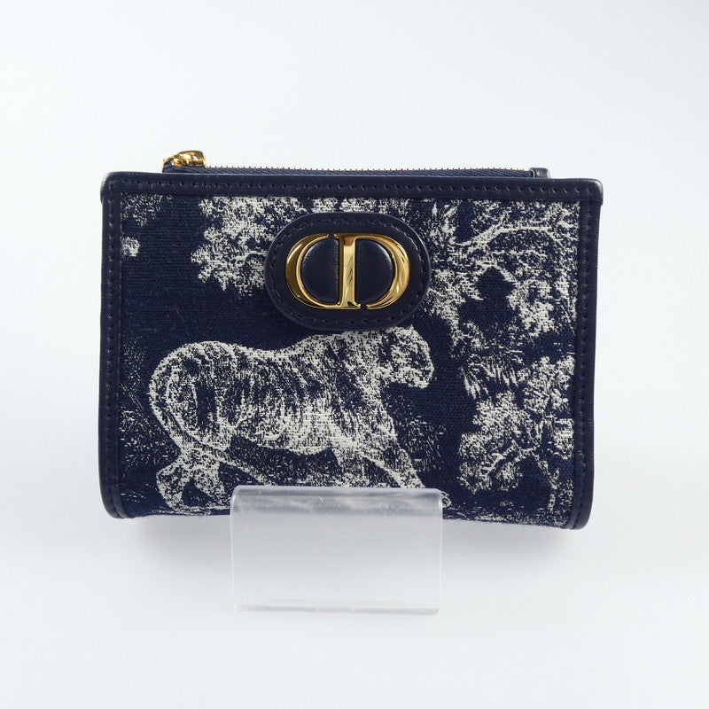 【中古】Christian Dior | クリスチャンディオール 30 Montaigne ダリアウォレット 長財布 S2197UNJR_M928 ネイビー系