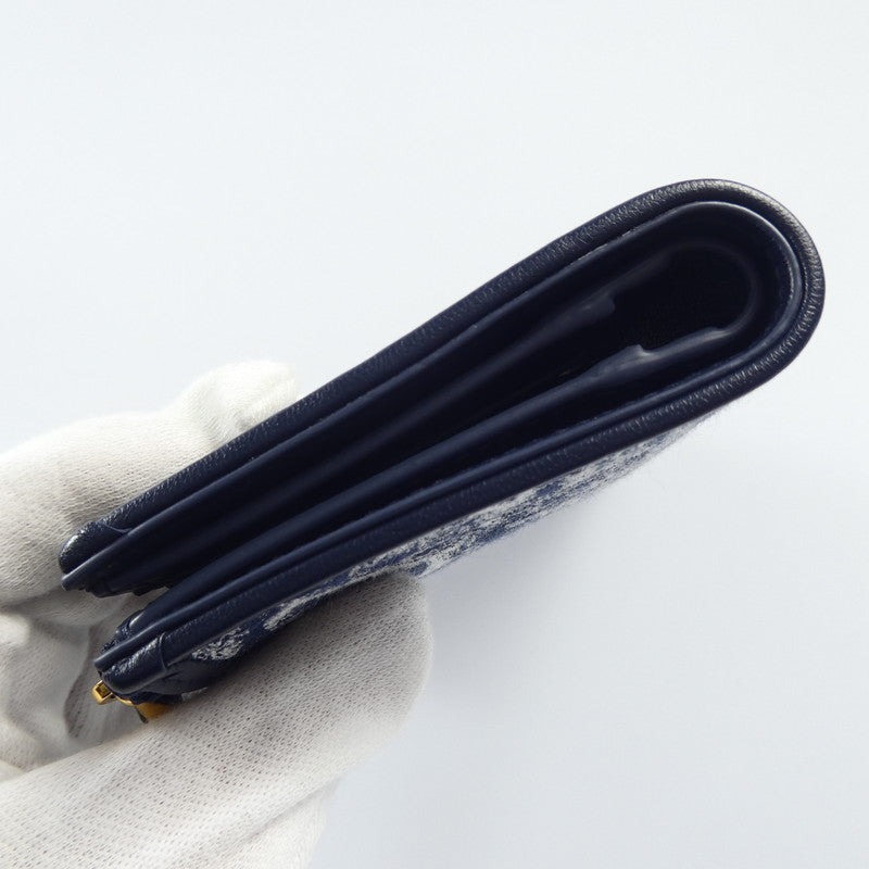 【中古】Christian Dior | クリスチャンディオール 30 Montaigne ダリアウォレット 長財布 S2197UNJR_M928 ネイビー系
