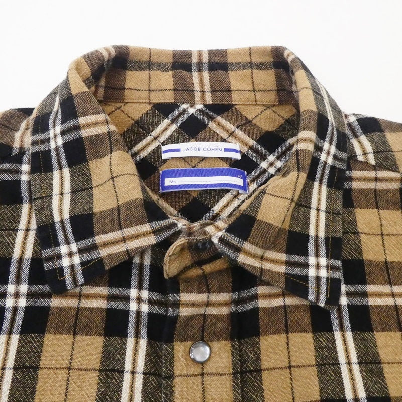 【中古】JACOB COHEN | ヤコブコーエン 長袖シャツ JP1210805 ブラウン系 サイズ:XL