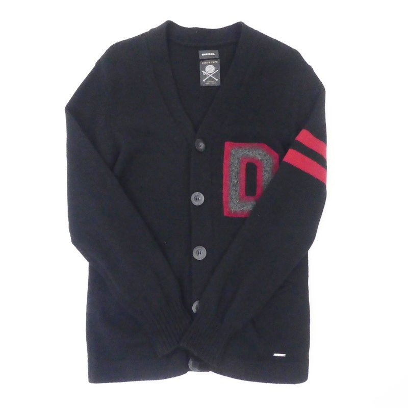 【中古】DIESEL | ディーゼル ウールニットレタード カーディガン ブラック サイズ:XS