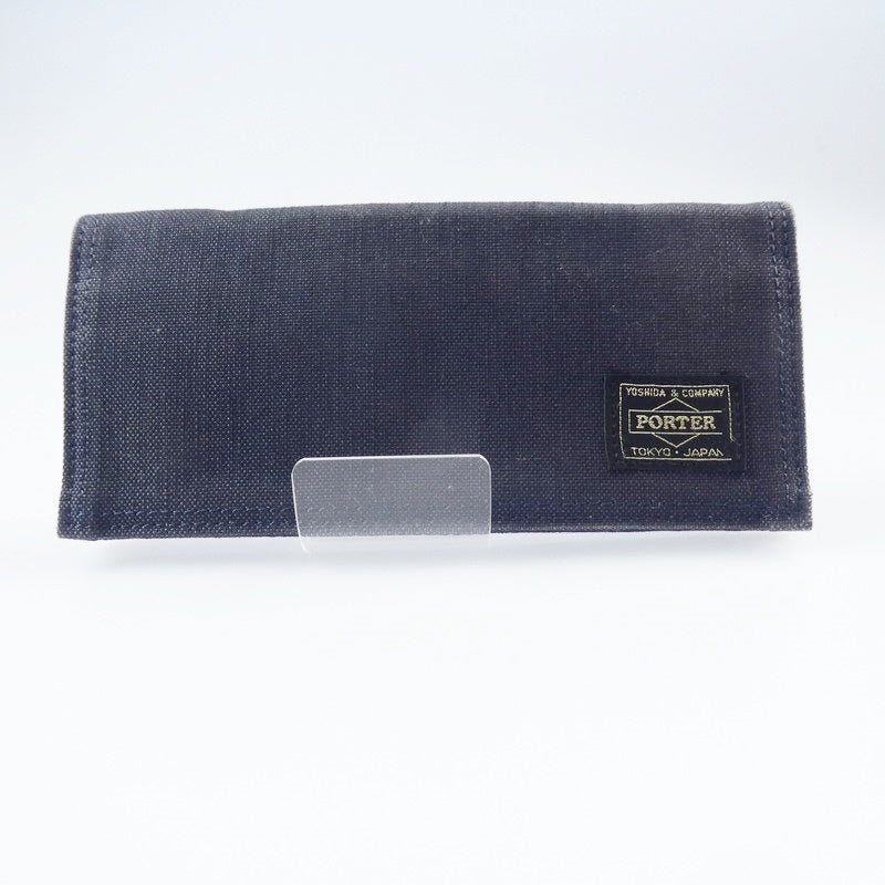 【中古】PORTER | ポーター SMOKY 二つ折り財布 592-06371 ネイビー
