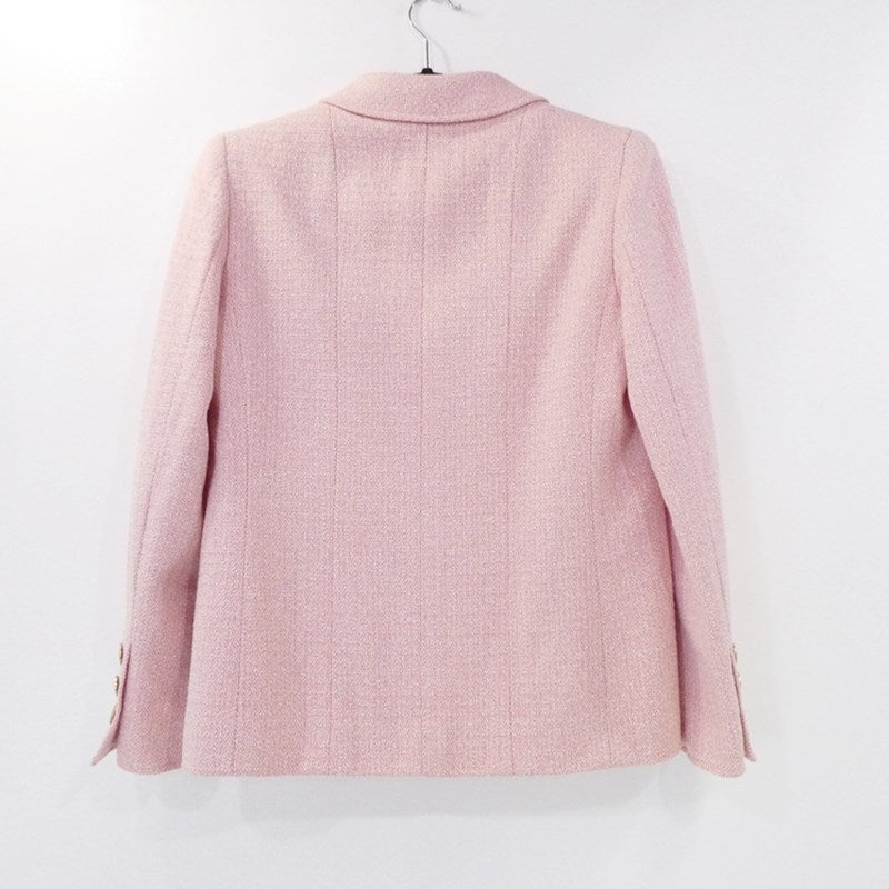 【中古】CHANEL | シャネル ツイードジャケットセットアップ セットアップ P10459V06386 1998年製 国内正規品 ピンク サイズ:38