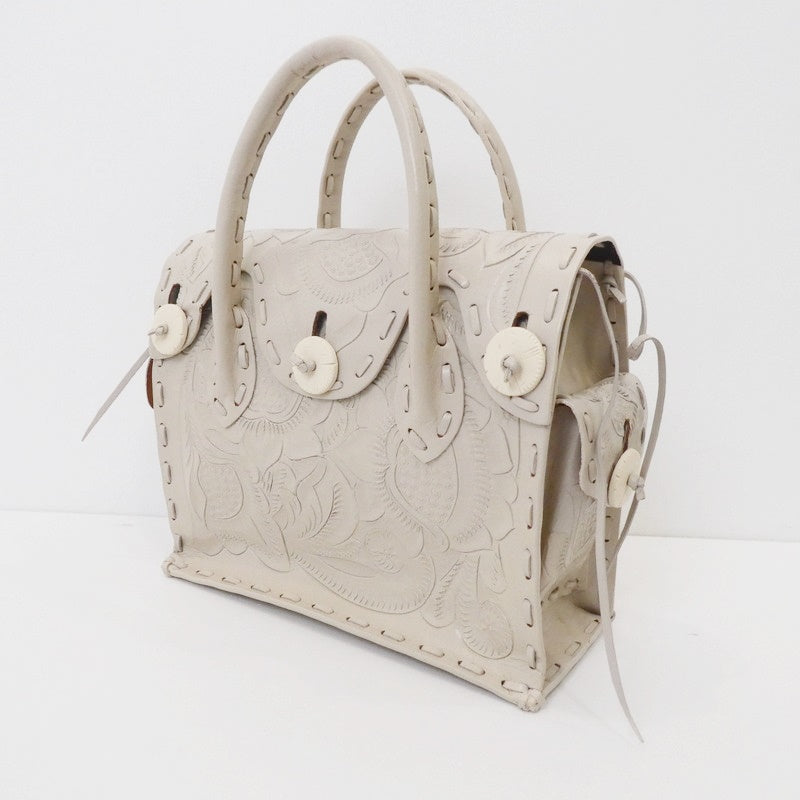 【中古】GRACE CONTINENTAL | グレースコンチネンタル MAESTRA S ハンドバッグ アイボリー