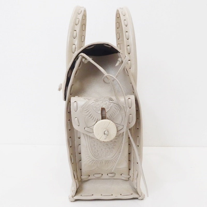 【中古】GRACE CONTINENTAL | グレースコンチネンタル MAESTRA S ハンドバッグ アイボリー