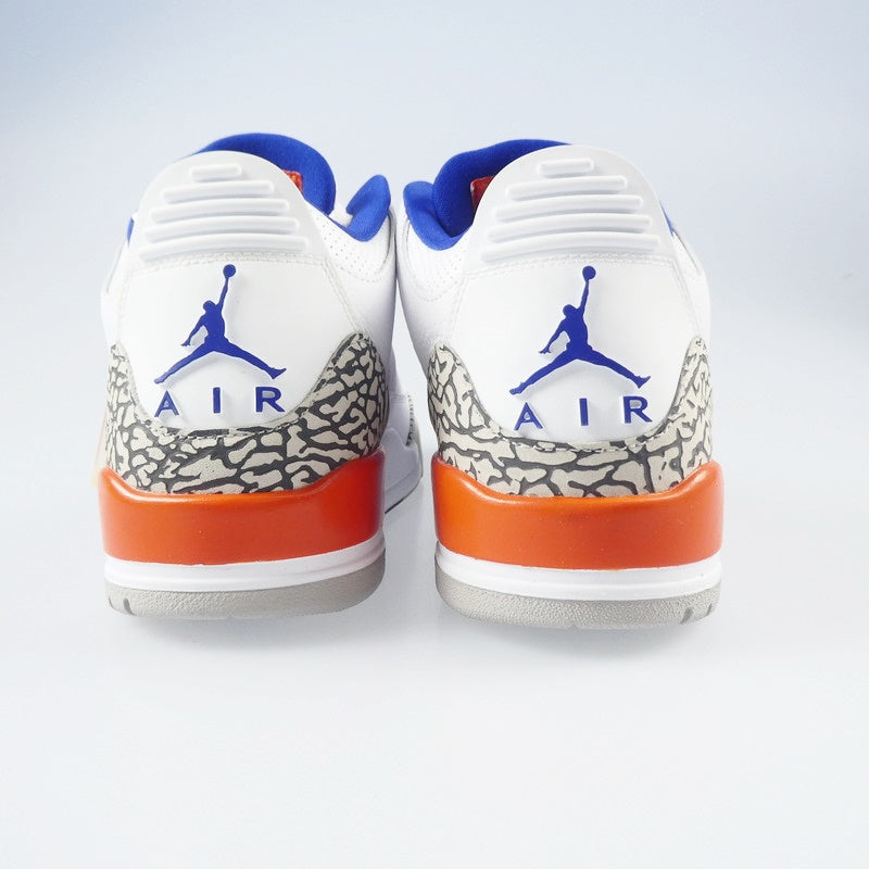 【中古】NIKE | ナイキ AIR JORDAN 3 RETRO “KNICKS RIVALS” スニーカー 136064-148 ホワイト 27.5cm
