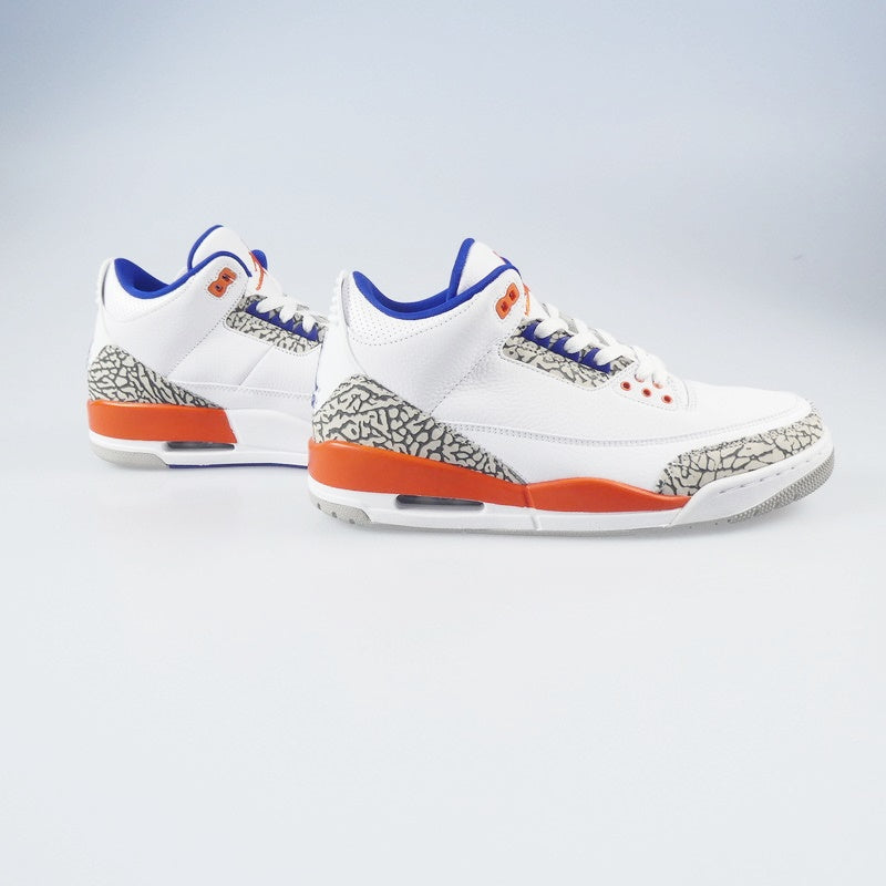 【中古】NIKE | ナイキ AIR JORDAN 3 RETRO “KNICKS RIVALS” スニーカー 136064-148 ホワイト 27.5cm