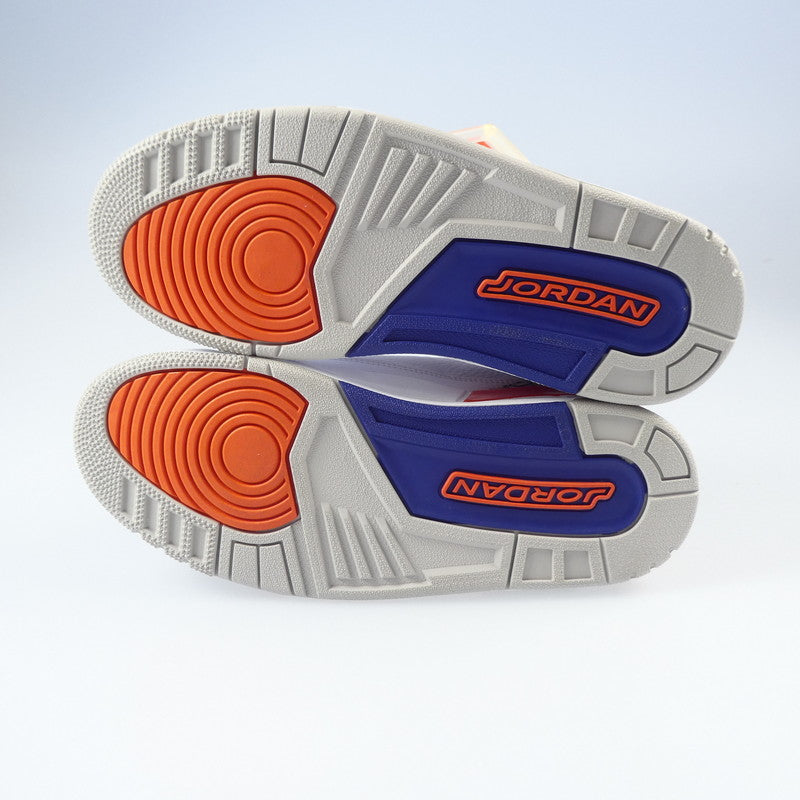 【中古】NIKE | ナイキ AIR JORDAN 3 RETRO “KNICKS RIVALS” スニーカー 136064-148 ホワイト 27.5cm