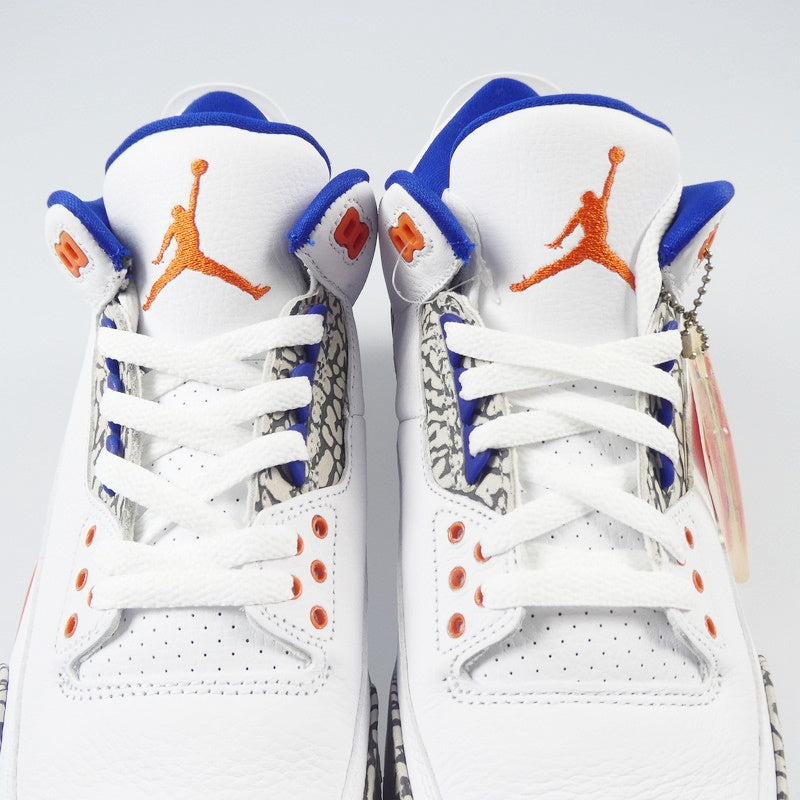 【中古】NIKE | ナイキ AIR JORDAN 3 RETRO “KNICKS RIVALS” スニーカー 136064-148 ホワイト 27.5cm