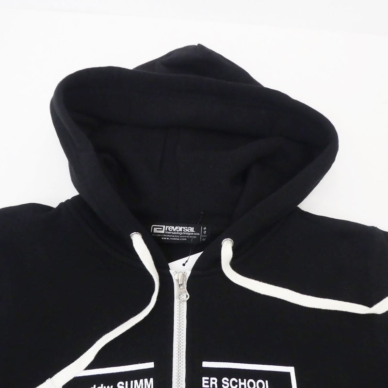 【中古】reversal | リバーサル DSOTM CUT OFF ZIP パーカー RV20SS201 ブラック サイズ:M