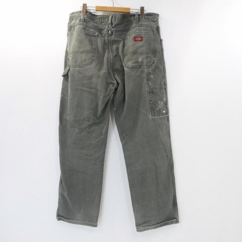 【中古】Dickies | ディッキーズ ダック地スプラッシュペイント パンツ オリーブ