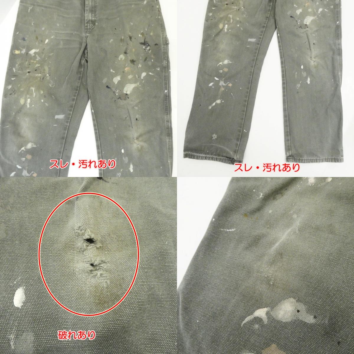 【中古】Dickies | ディッキーズ ダック地スプラッシュペイント パンツ オリーブ