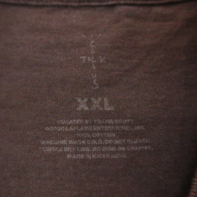【中古】CACTUS JACK | カクタスジャック トラヴィス McDonald's Fry II T-Shirt 半袖Tシャツ ブラウン サイズ:XXL
