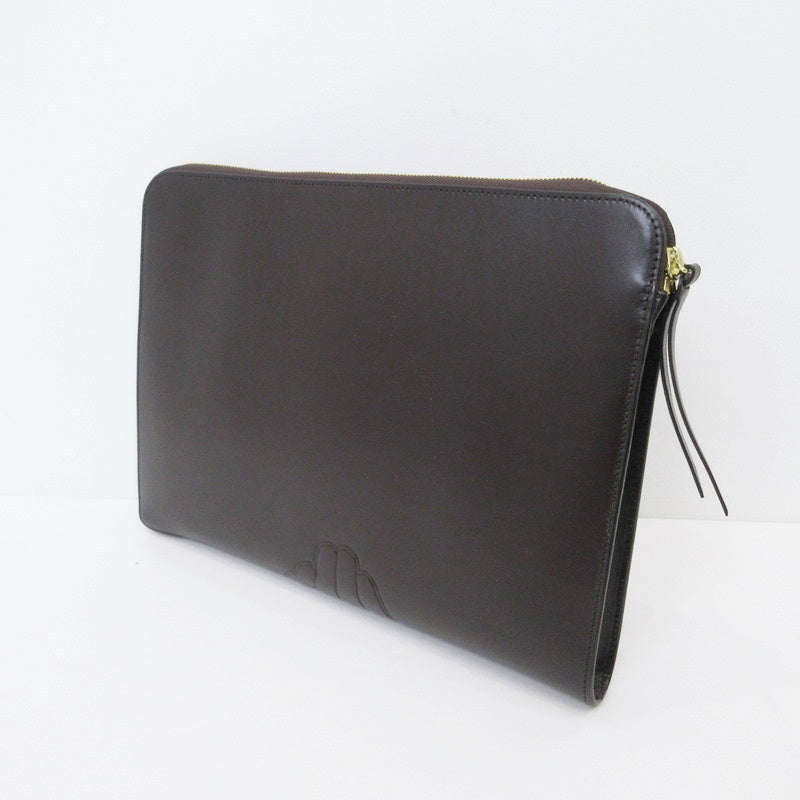 【中古】LUGGAGE LABEL | ラゲッジレーベル 別注 “shadow”クラッチバッグ L クラッチバッグ 34-62-0016-176 ブラウン
