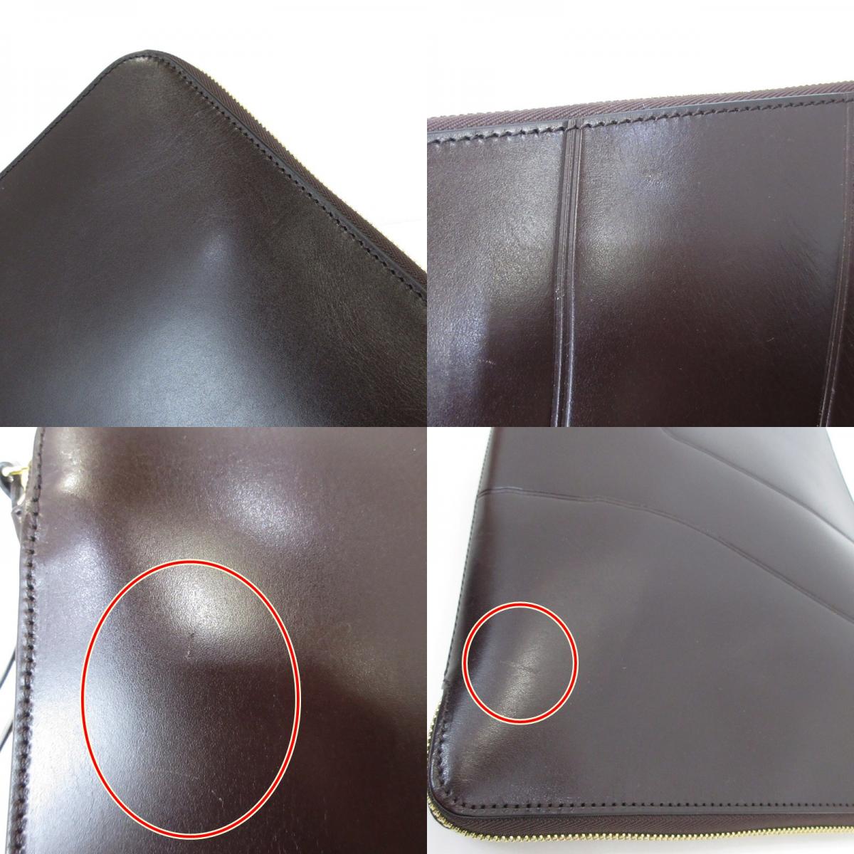 【中古】LUGGAGE LABEL | ラゲッジレーベル 別注 “shadow”クラッチバッグ L クラッチバッグ 34-62-0016-176 ブラウン
