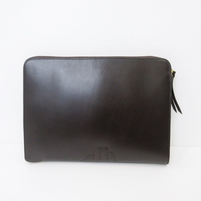 【中古】LUGGAGE LABEL | ラゲッジレーベル 別注 “shadow”クラッチバッグ L クラッチバッグ 34-62-0016-176 ブラウン