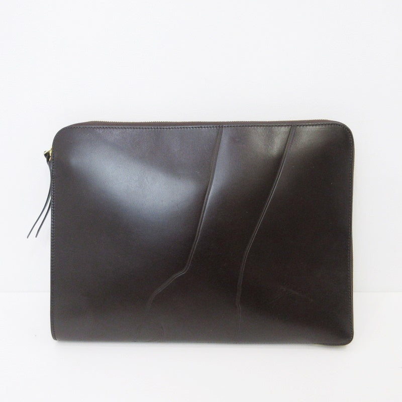 【中古】LUGGAGE LABEL | ラゲッジレーベル 別注 “shadow”クラッチバッグ L クラッチバッグ 34-62-0016-176 ブラウン