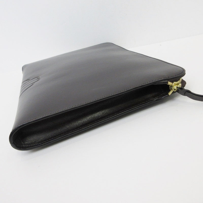 【中古】LUGGAGE LABEL | ラゲッジレーベル 別注 “shadow”クラッチバッグ L クラッチバッグ 34-62-0016-176 ブラウン