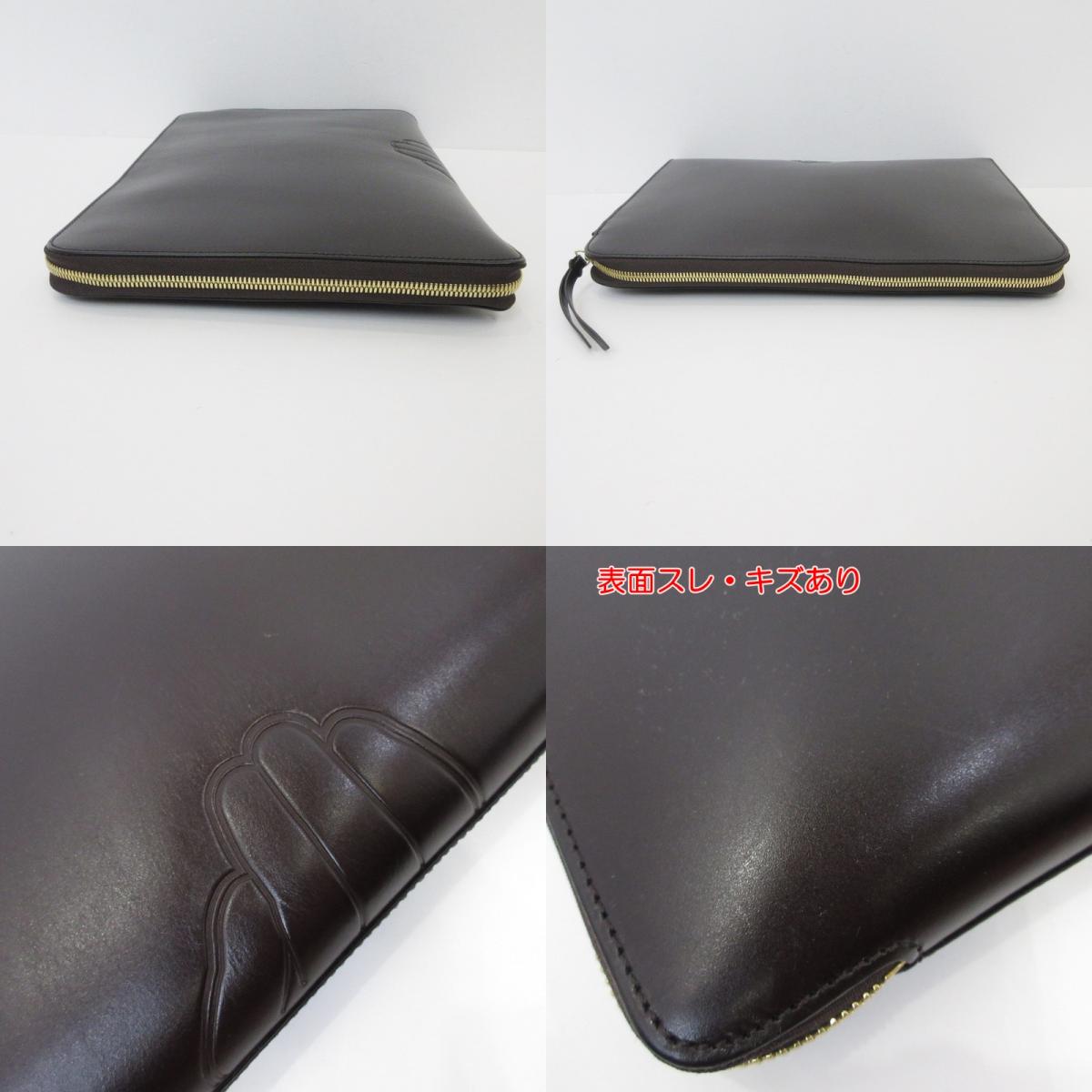 【中古】LUGGAGE LABEL | ラゲッジレーベル 別注 “shadow”クラッチバッグ L クラッチバッグ 34-62-0016-176 ブラウン