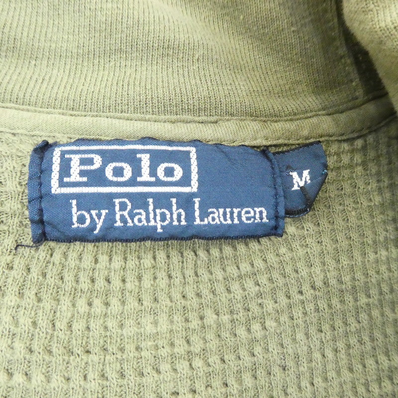 【中古】POLO RALPH LAUREN | ポロ・ラルフローレン ミリタリースウェットショールカーディガン カーディガン カーキ サイズ:M