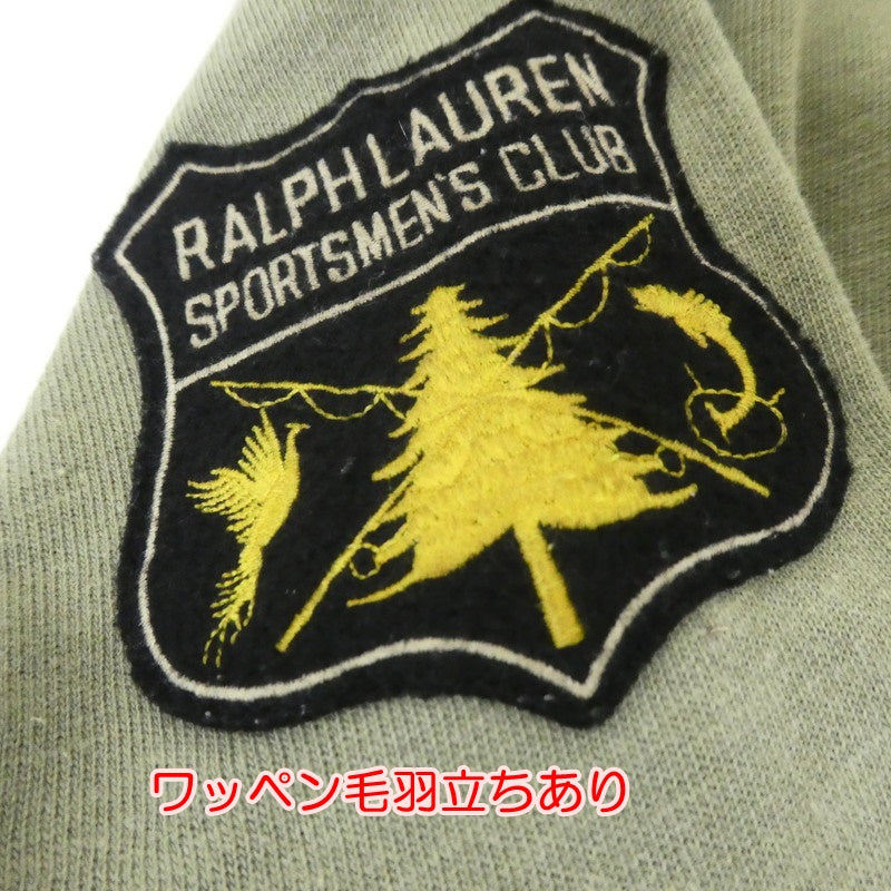 【中古】POLO RALPH LAUREN | ポロ・ラルフローレン ミリタリースウェットショールカーディガン カーディガン カーキ サイズ:M