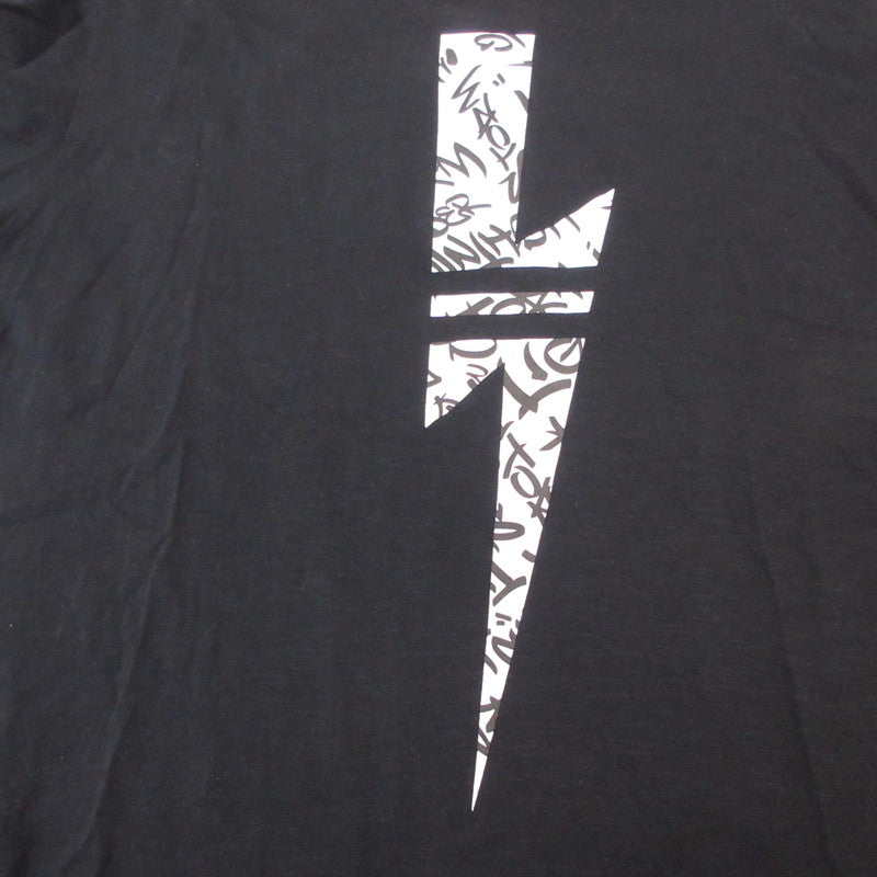 【中古】NEIL BARRETT | ニールバレット サンダーボルト 半袖Tシャツ PBJT693S N541S ブラック サイズ:M