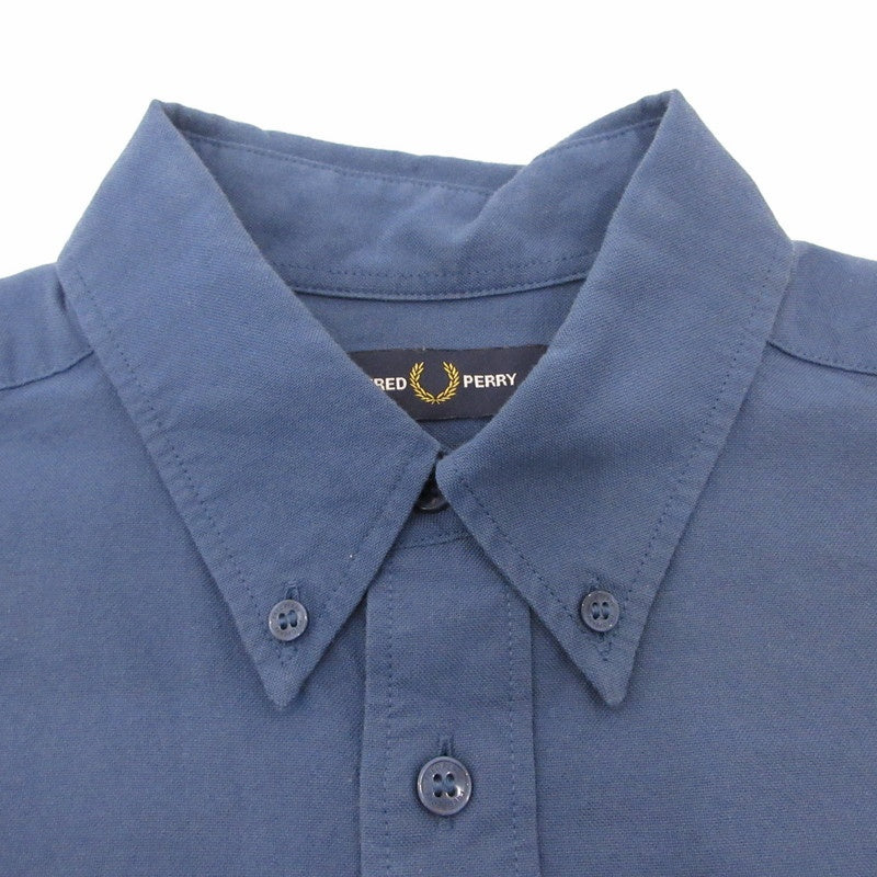 【中古】FRED PERRY | フレッドペリー Oxford Shirt 半袖シャツ M5503 ブルー サイズ:S