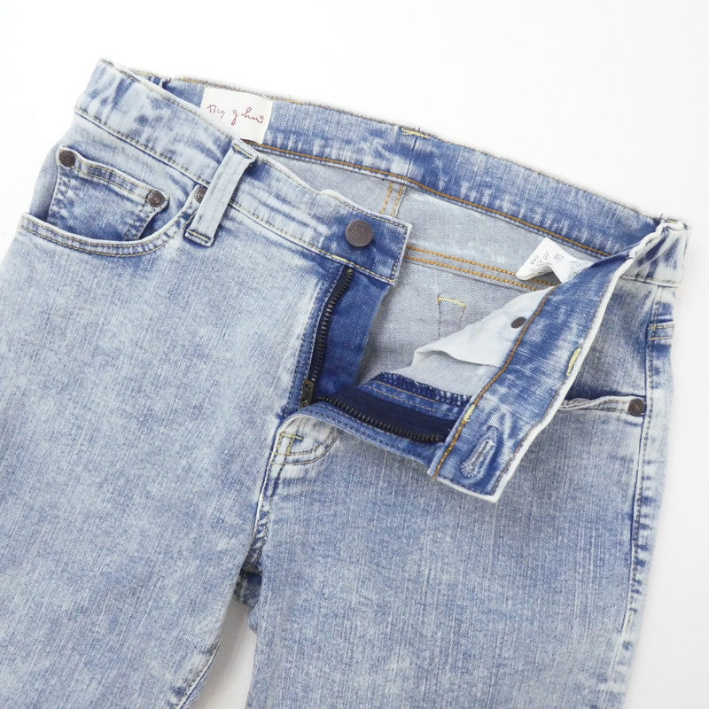 【中古】BIG JOHN | ビッグジョン Carrot Leg デニムパンツ MMM134J ペイント加工 ブルー サイズ:28